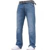Crosshatch Mens Wak New Straignt Leg Jeans Mid Stonewash