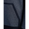 Jack & Jones Mens Wallen Sweat Hood Navy Blazer Melange