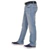 Smith & Jones Mens Enrico Bootcut Leg Jeans Light Used Look