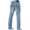 Enzo EZ243 Regular Fit Straight Leg Jeans Bleached Wash Jeans