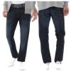 Crosshatch Mens New Wayne Two Slim Fit Jeans Dark Wash