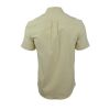 Farah Mens Short Sleeve Regular Fit Thompson Oxford Shirt Pastel Yellow