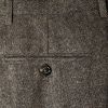 Cavani Martez 3 Piece Suits Herringbone Regular Fit Blazer Brown