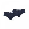 Mens Levi's New Branded 2 Pack Solid Breifs Navy