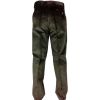 Mens Carabou Expandable Waist New Thick Jumbo Corduroy Trousers Olive