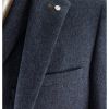 Cavani Martez 3 Piece Suits Herringbone Regular Fit Blazer Blue