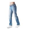 Crosshatch Mens Baltimore Straignt Leg Jeans Light Used Look