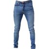 Designer Super Skinny Leg Stretch Jeans Vintage Lightwash