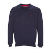 Farah Mens Stern Knitted Crew Neck Jumper Peacoat Blue