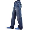 Enzo Mens A42 Designer Bootcut Flared Denim Lightwash Jeans