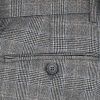 Cavani Mens Edan 3 Piece Tweed Suit Grey Check Party Prom Wedding Suit Tailored 3PC