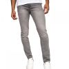 Crosshatch Mens Buraca Slim Fit Jeans Grey Wash