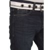 Enzo Mens EZ 324 Designer Straight Fit Denim Jeans Pants Rinse Wash 