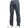 Mens Enzo New EZ313 Regular Fit Straight Leg Jeans Grey Wash Jeans