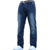 Crosshatch Men's New Fashion Jeans Straight Fit Vintage Faded Mid Denim Farrow