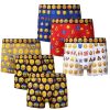 3 Men's Emoji Smiley Faces Cotton Boxer Shorts Trunks Underwear All Sizes