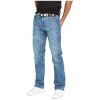 Crosshatch Mens Baltimore Straignt Leg Jeans Light Used Look
