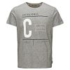Jack & Jones Casual Tag Detailed T Shirt Grey
