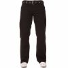Enzo Mens EZ14 Designer Regular Bootcut Denim Black Jeans 