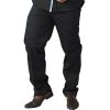 D555 Mens Quality Basilio Rugby Elasticated Waist Leisure Trousers Black