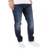 Jack & Jones Mens Tim CR011 Original Slim Fit Distressed Jeans Dark Used Look