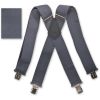 Brimarc Mens Heavy Duty Grey Braces Trouser Belt Suspender 2" 50mm Wide