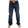 Smith & Jones Mens Enrico Bootcut Leg Jeans Dark Used Look