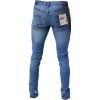 Designer Super Skinny Leg Stretch Jeans Vintage Lightwash