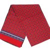 Warrior Clothing Mod Vintage Tassled Scarf Red Paisley
