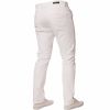 Enzo New Mens EZ348 Slim Fit Stetch Designer White Jeans Chinos