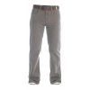 Duke London Mens Original Fit Zip Fly Enzyme Washed Bedford Cord Brown