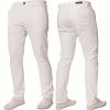 Enzo New Mens EZ348 Slim Fit Stetch Designer White Jeans Chinos