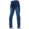 New ENZO Mens Designer Stretch Super Skinny Denim Jeans Mid Stonewash