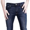 Jack & Jones Mens Liam 014 Original Skinny Fit Jeans Dark Used Look