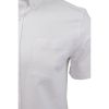Farah Mens Thompson Short Sleeve Regular Fit Oxford Shirt White