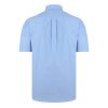 Farah Mens Short Sleeve Regular Fit Oxford Shirt 'The Drayton' Regatta Blue