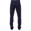 Enzo New Mens EZ348 Slim Fit Stretch Designer Navy Jeans Chinos