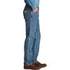 Wrangler Texas Mens New Regular Fit Stretch 36" Leg Jeans Stonewash Blue