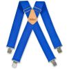 Brimarc Mens Heavy Duty Royal Blue Braces Trouser Belt Suspender 2" 50mm Wide