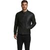Jack & Jones Warner Casual Biker PU Jacket Black