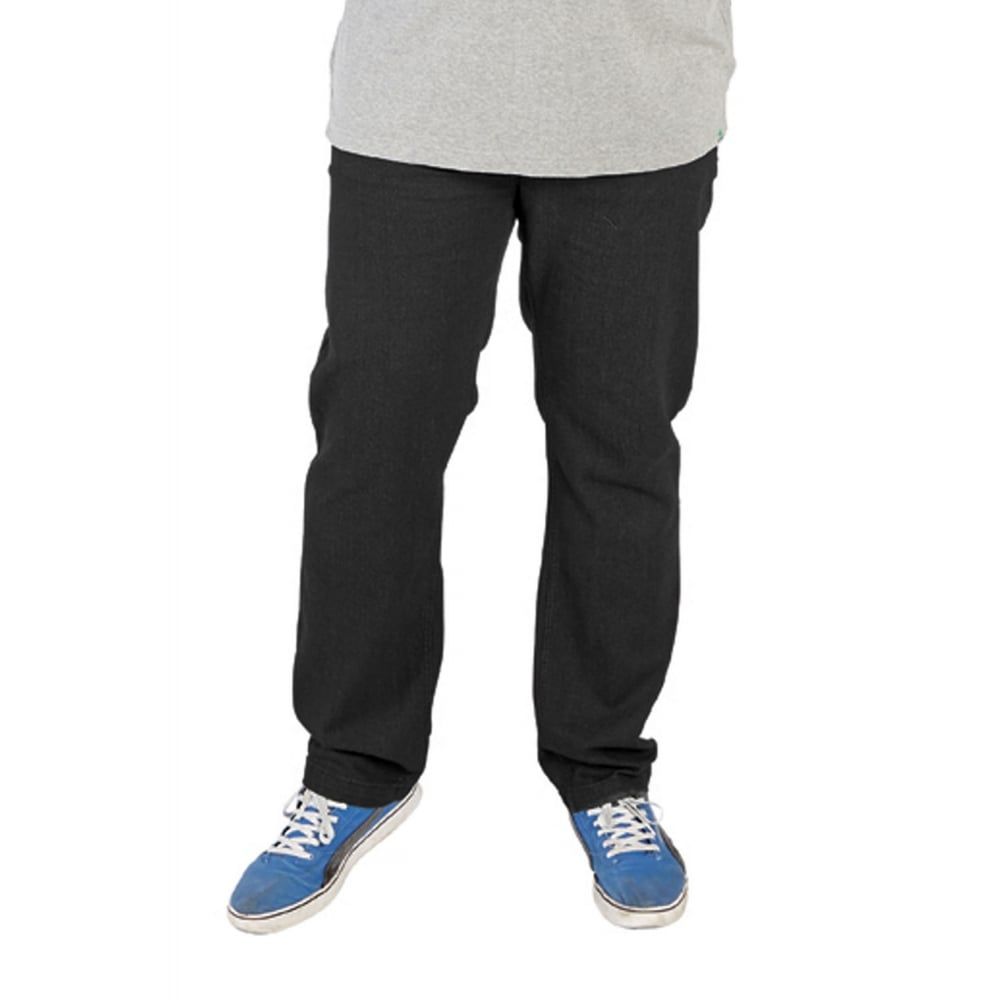 Rockford Mens Comfort Fit Large Size Quality Jeans Black