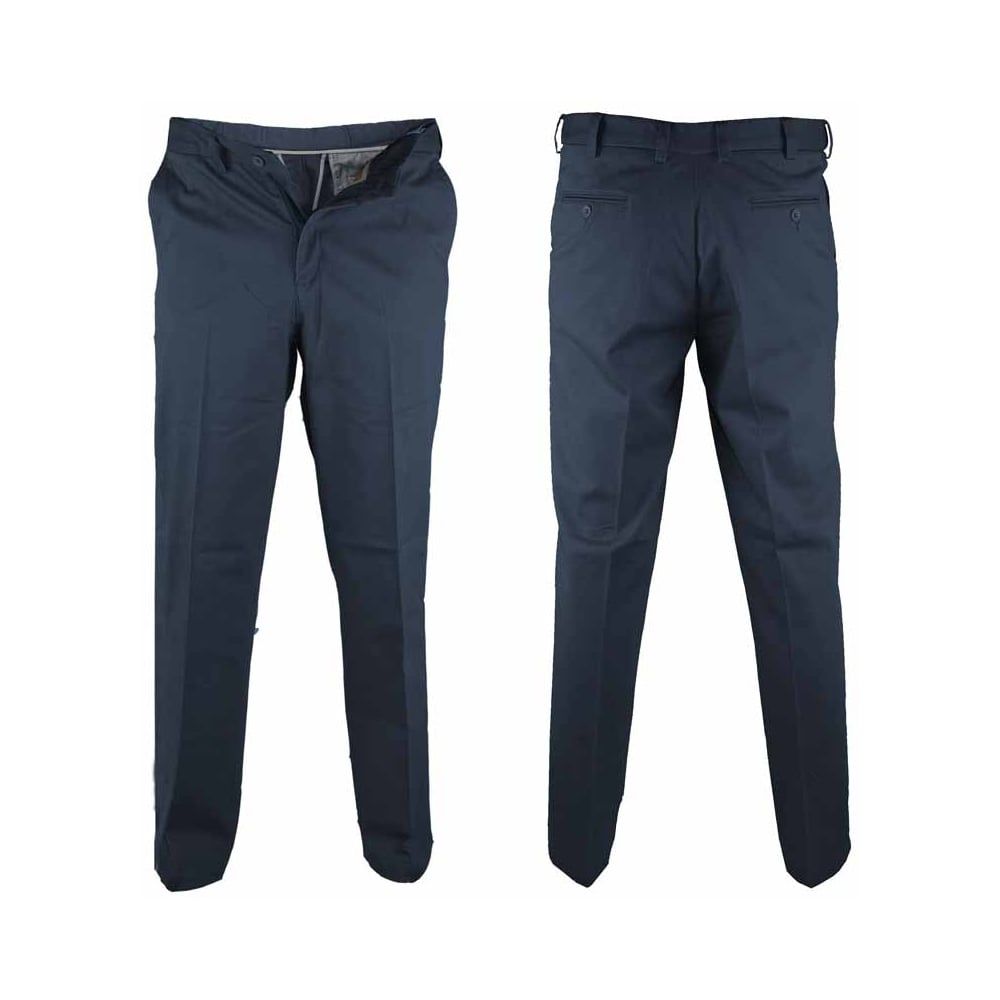 D555 Mens New Bruno Stretch Xtenda Waist Chinos Trousers Navy