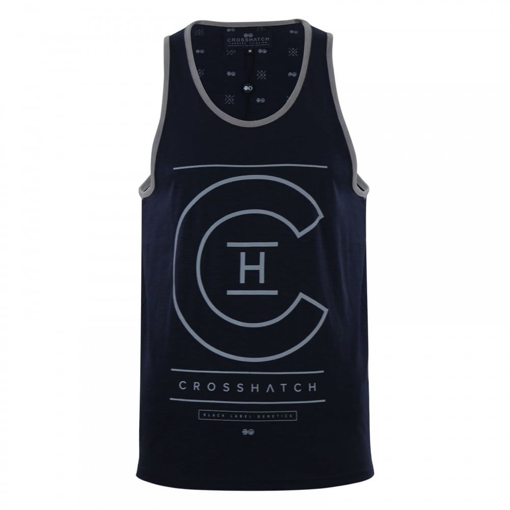 Crosshatch Mens New Branded Alfa Casual Vest Night Sky
