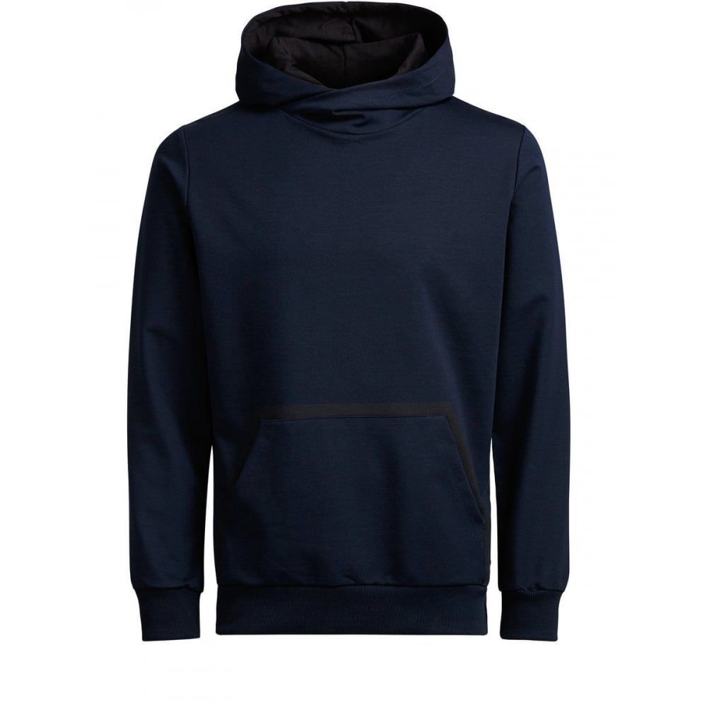 Jack & Jones Mens Wallen Sweat Hood Navy Blazer