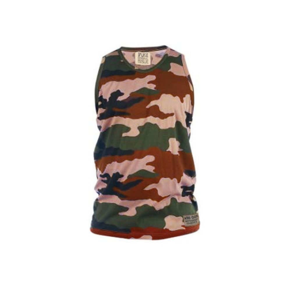 Duke 555 Corps Camouflage Military Muscle Vest Jungle Brown