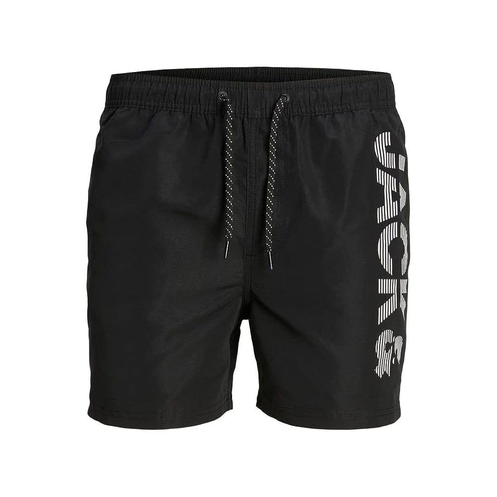 Jack & Jones Mens New Branded JPSTFIJI Swim Shorts Black
