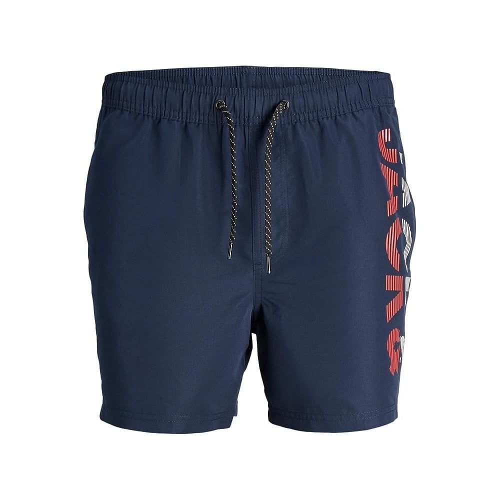 Jack & Jones Mens New Branded JPSTFIJI Swim Shorts Navy Blazer