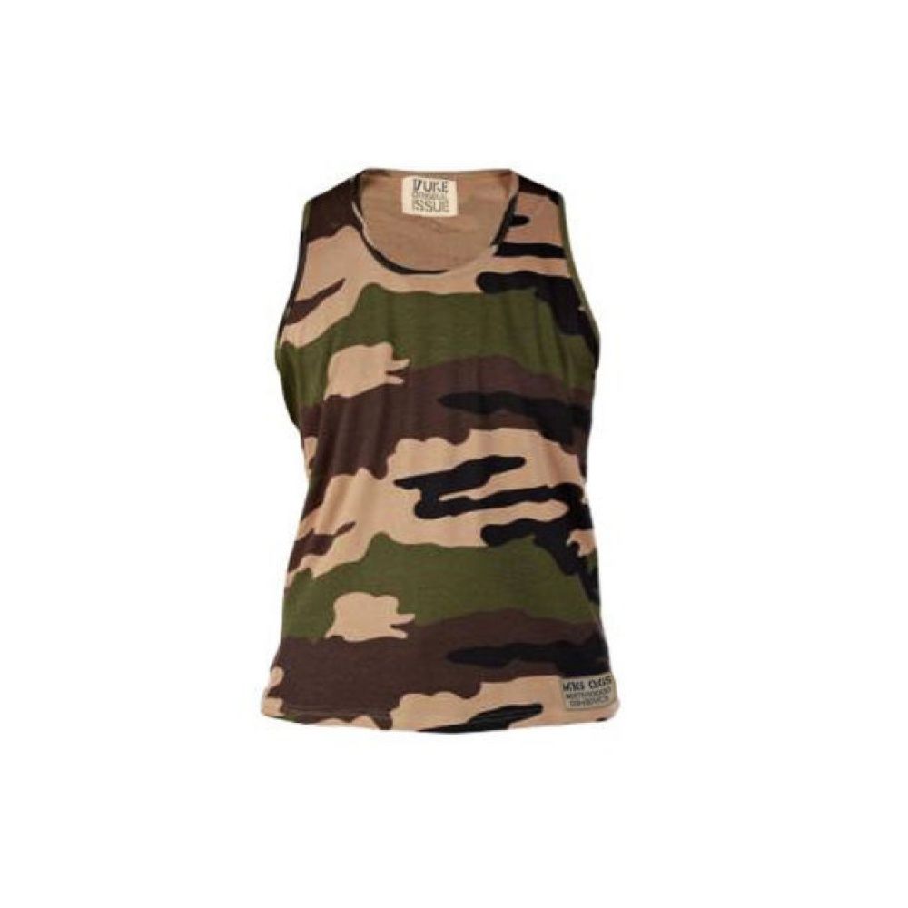 Duke 555 Corps Camouflage Military Muscle Vest Woodlands Green