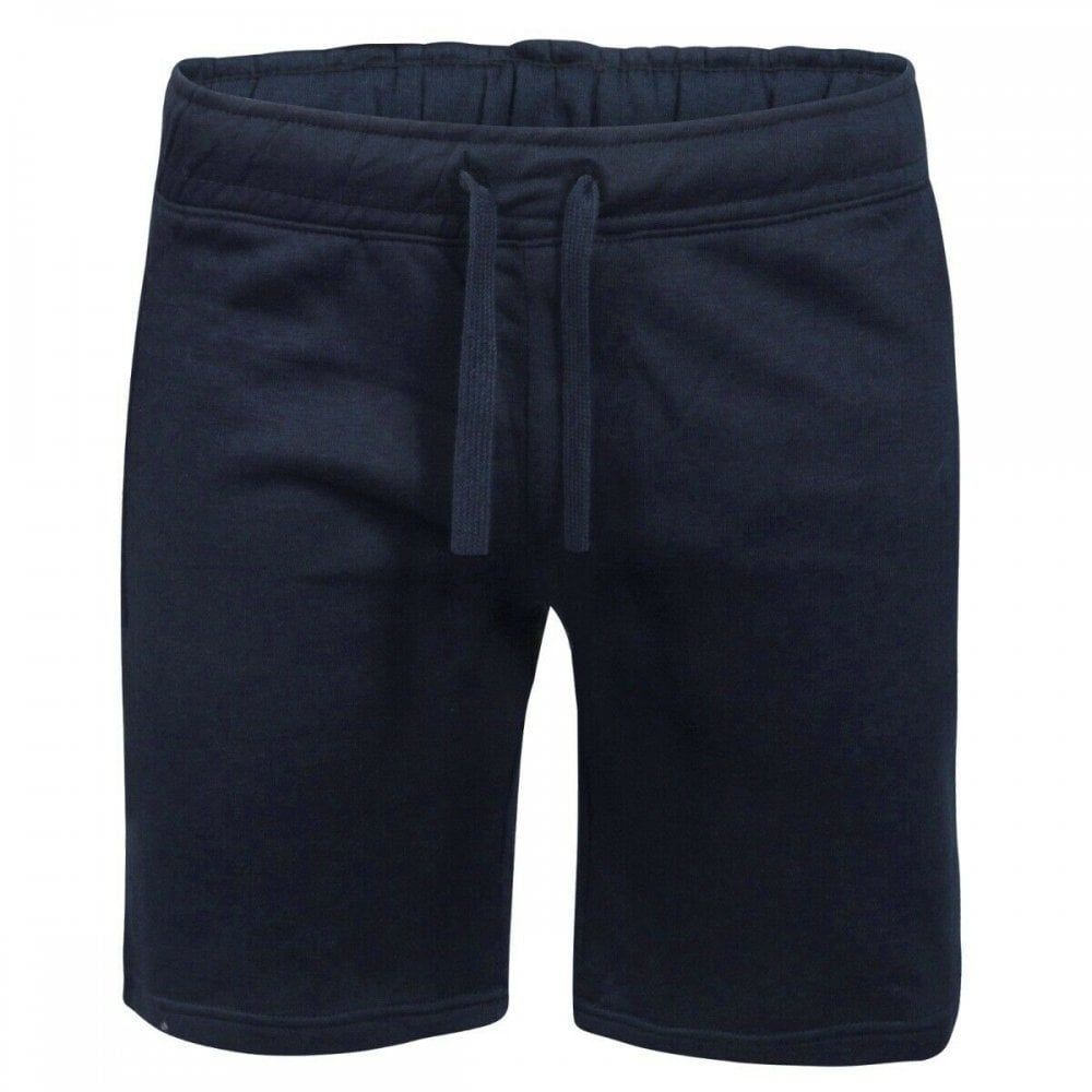 Threads Mens Fleece Shorts Elasticated Waist Jersey Summer Jogging Running Shorts Navy
